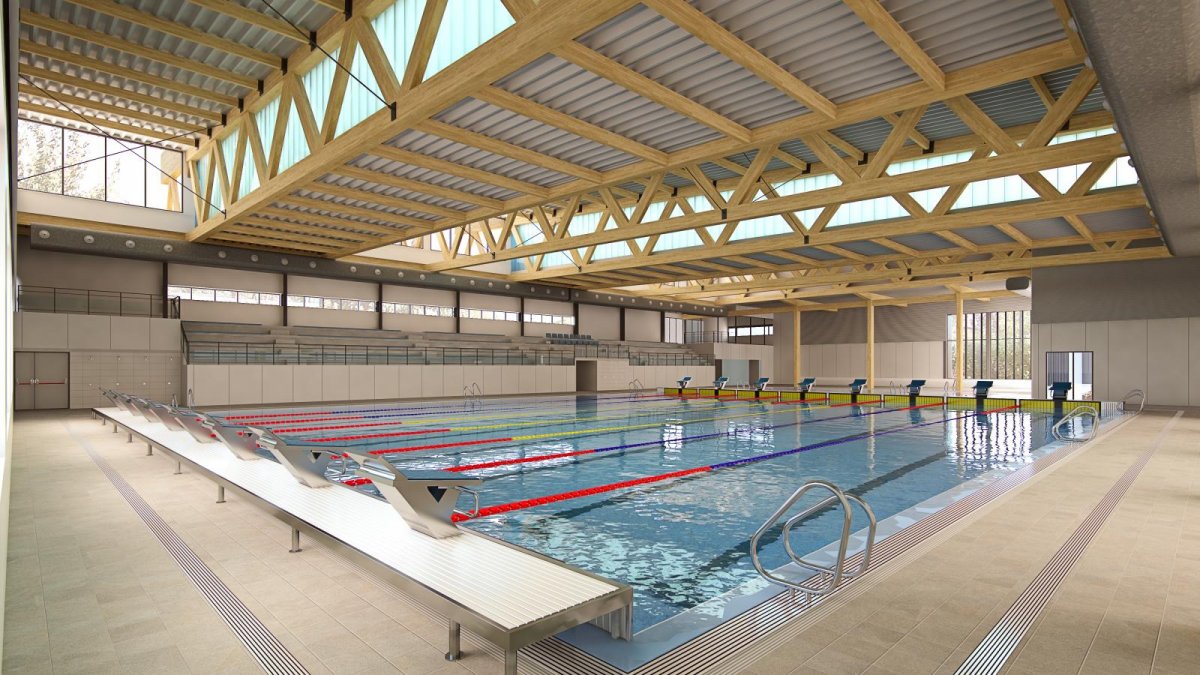 Imatge virtual de la nova piscina