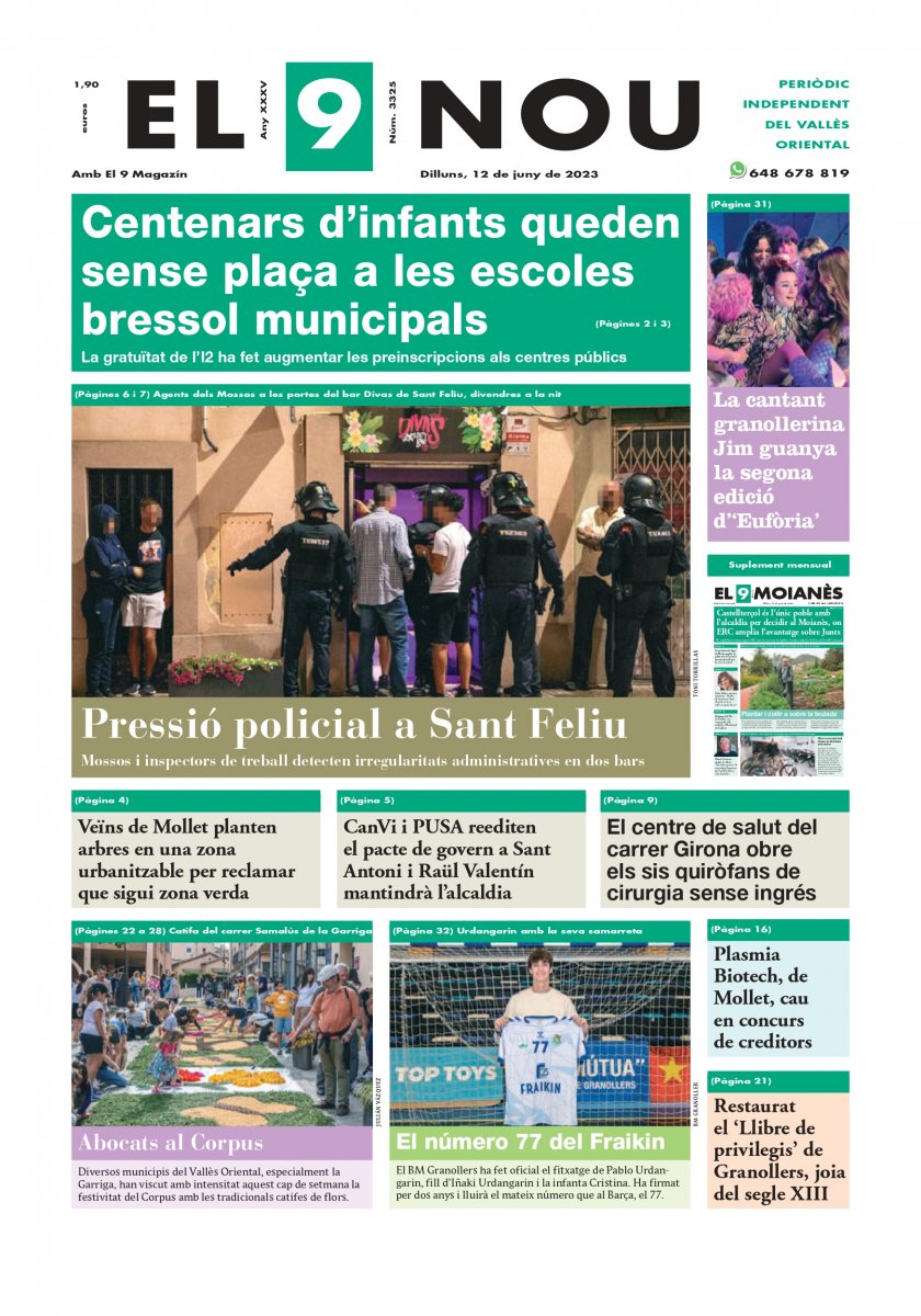 El 9 Nou del Vallès Oriental del 12 de juny de 2023