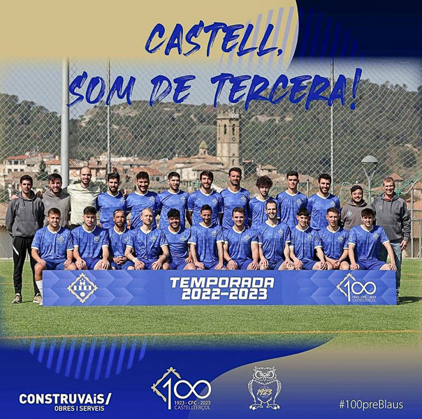 Foto oficial del Castellterçol celebrant que torna a Tercera