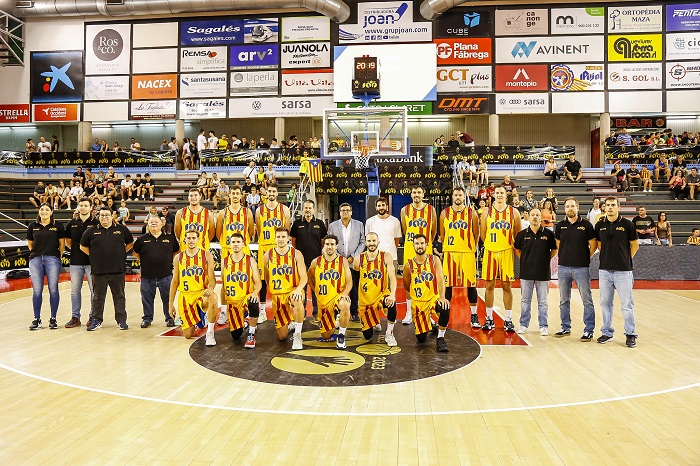 La selecció catalana de bàsquet, amb Rabaseda lluint el dorsal 22