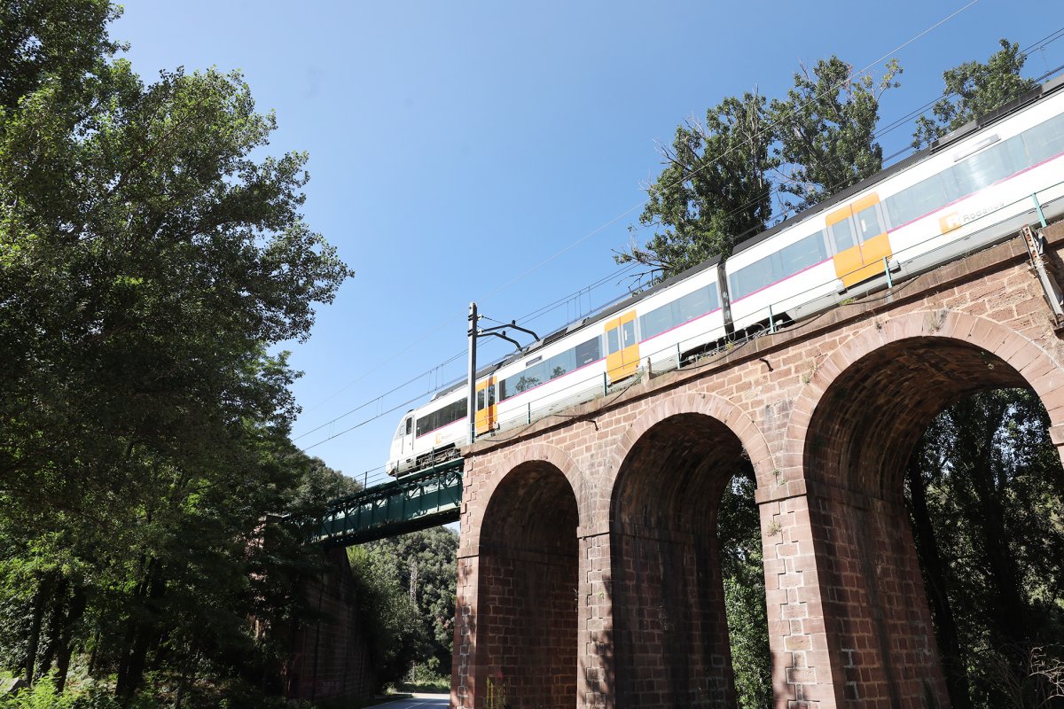 Un dels ponts de l'R3 a Figaró, en una imatge d'arxiu