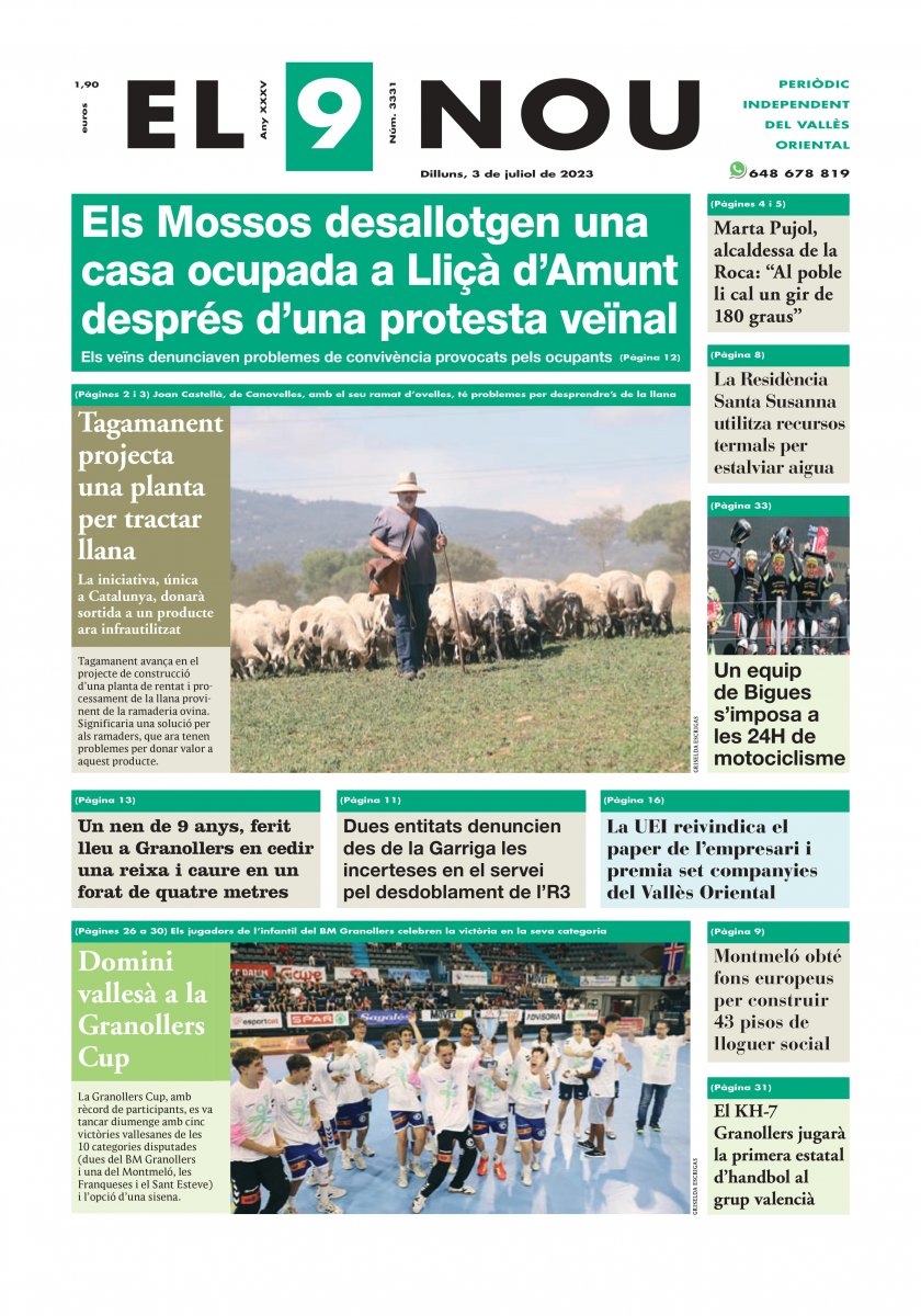 El 9 Nou Vallès Oriental 3 de juliol de 2023