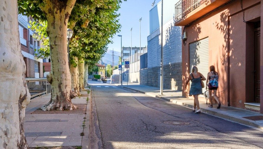 El carrer Puigmal de Campdevànol, en una imatge d’aquest dimarts