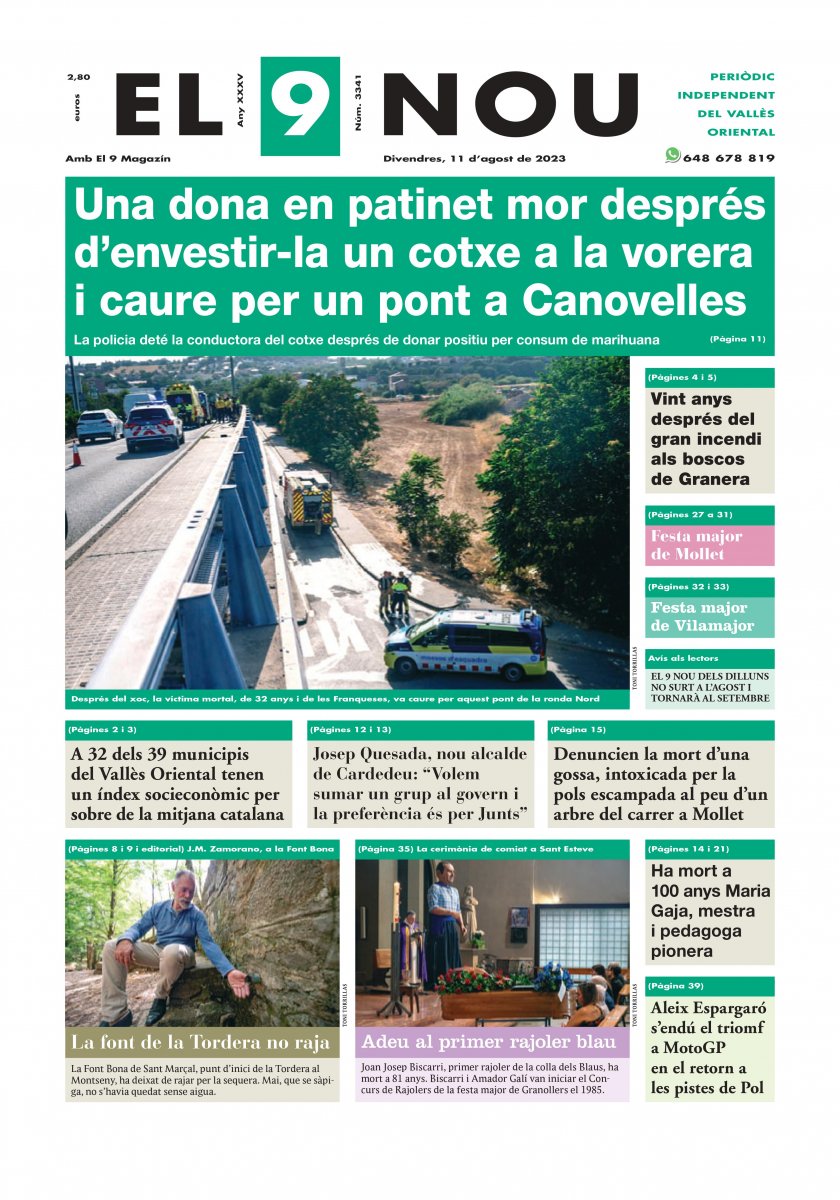230811 EL 9 NOU Primera plana_