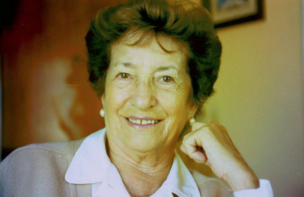 La mestra i pedagoga Maria Gaja, en una imatge del 2002