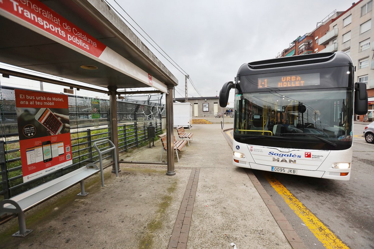 Un bus urbà de Mollet en una imatge d'arxiu