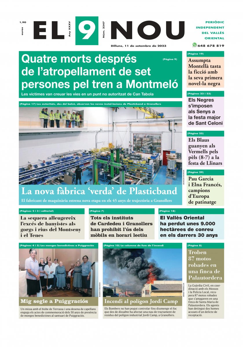 EL 9 NOU del Vallès Oriental de l'11 de setembre de 2023