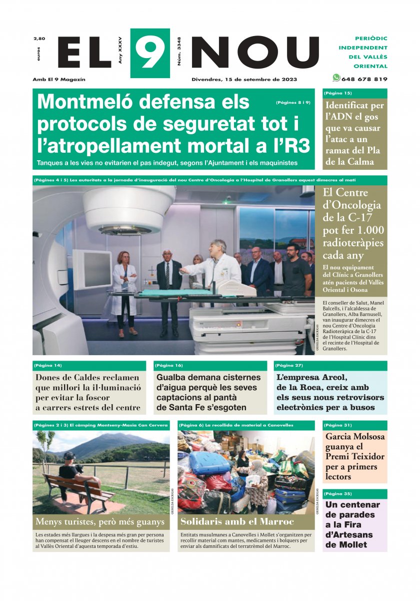 EL 9 NOU del Vallès Oriental del 15 de setembre de 2023