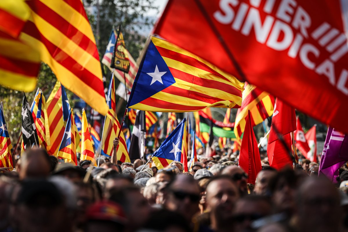 Manifestació a Barcelona per la Diada