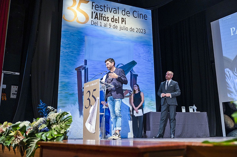 Dani Feixas al festival d’Alfàs del Pi, a la Marina Baixa, un dels darrers on el curt ha obtingut premis