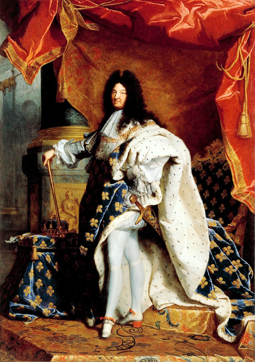 El rei de França Lluís XIV, l'avi del borbó Felip V