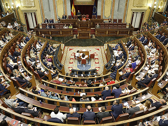 La sessió de constitució de la 25a legislatura del Congrés dels Diputats