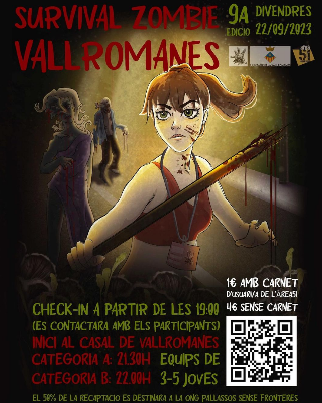 Cartell de la 9a edició de Survival Zombie de Vallromanes