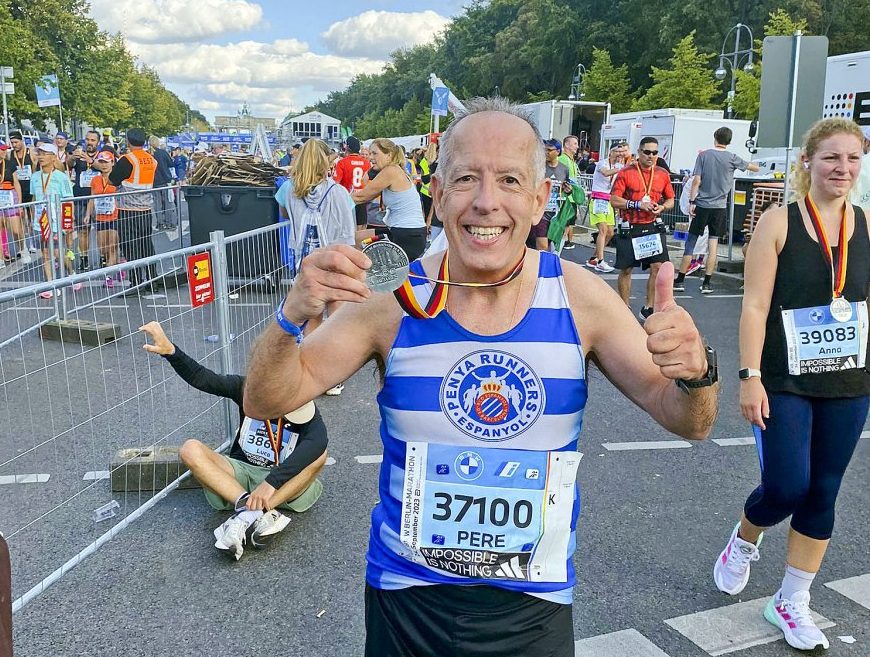 Pere Torras a la Marató de Berlín