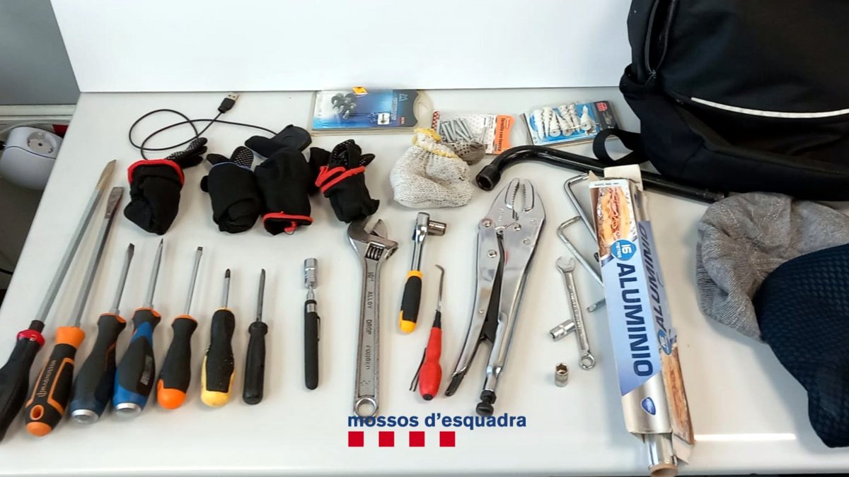 Material que van trobar als detinguts