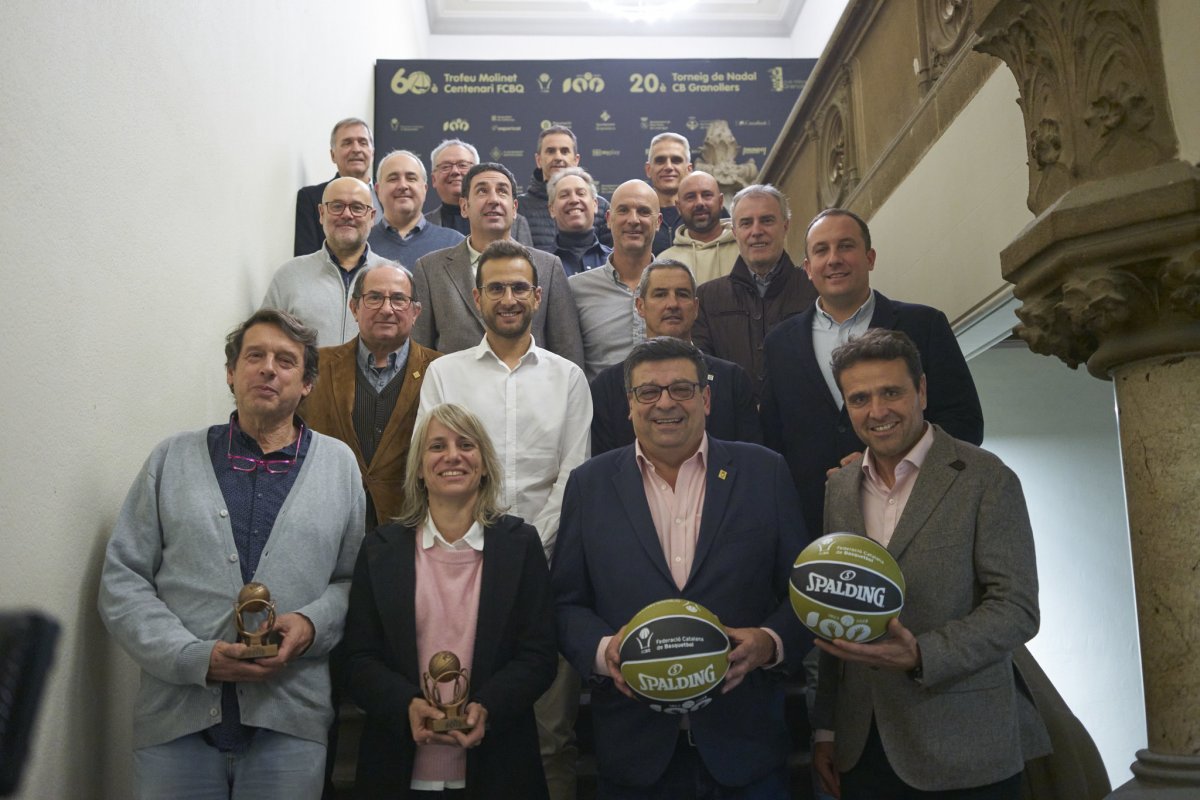 Representants del club, de la Federació Catalana i de l'Ajuntament van participar en la presentació del torneig de Minibàsquet, aquest dijous