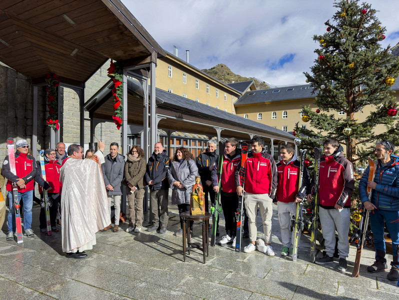 Aquest dissabte va tenir lloc la tradicional benedicció d’inici de la temporada d’esquí a Vall de Núria