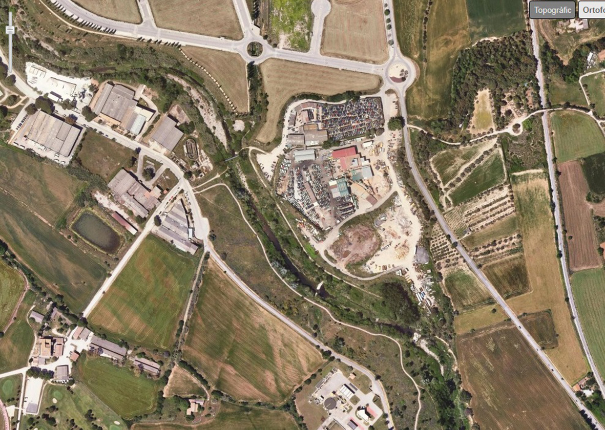 Imatge aèria del sector de Tamayo en l'actualitat