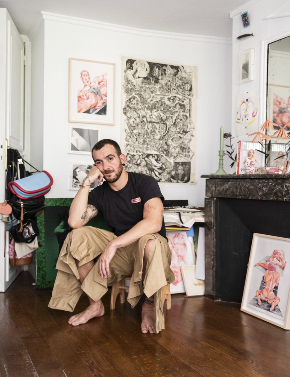 Tot i que viu a París, Pol Anglada està passant una etapa a Califòrnia fent d’il·lustrador en el marc d’un programa de residència artística de la Fundació Tom of Finland
