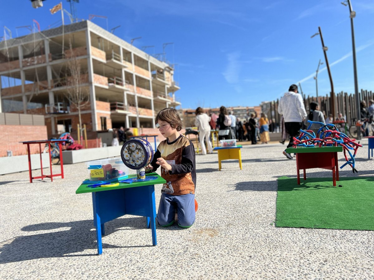 La plaça de la Pau, una zona on l'Ajuntament disposa de sol per fer habitatge social