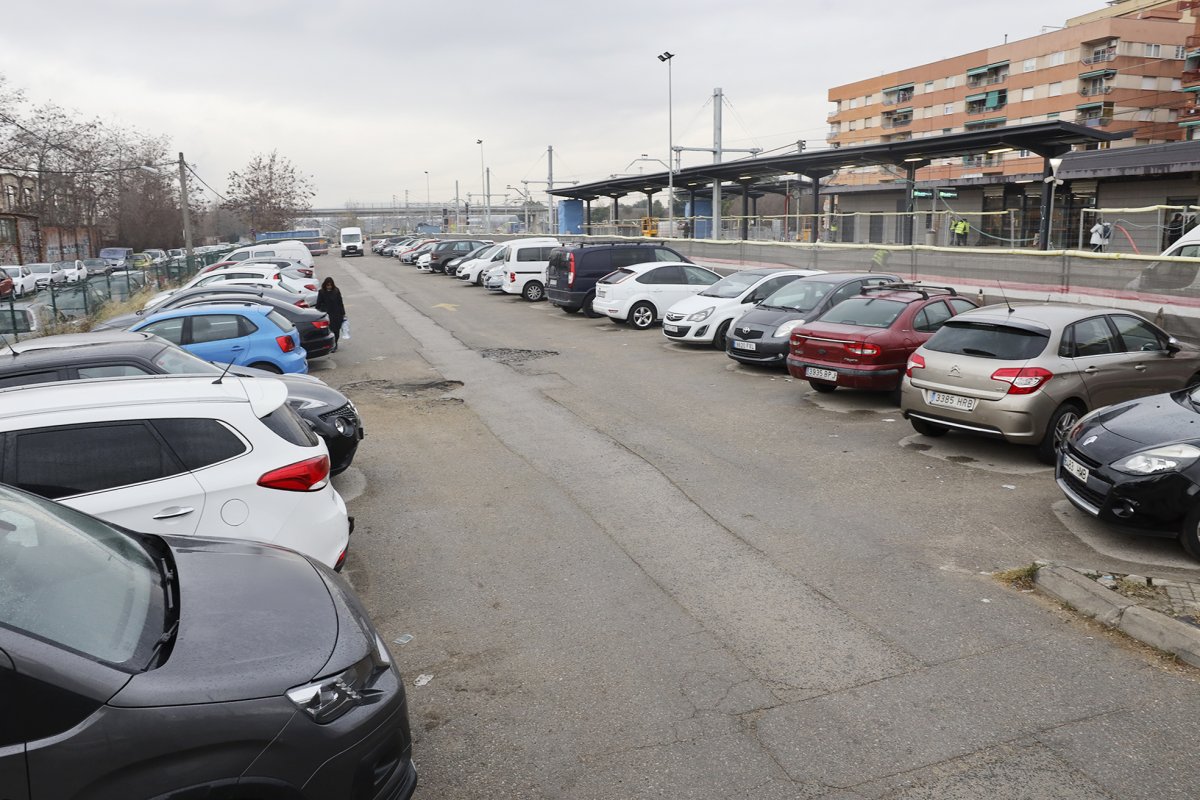 L'aparcament de l'estació de Mollet-Sant Fost