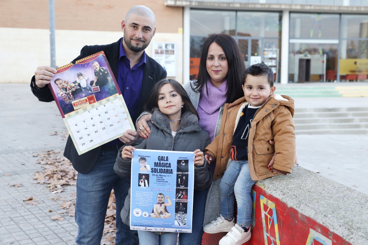 L'Àlex i la seva família a Canovelles
