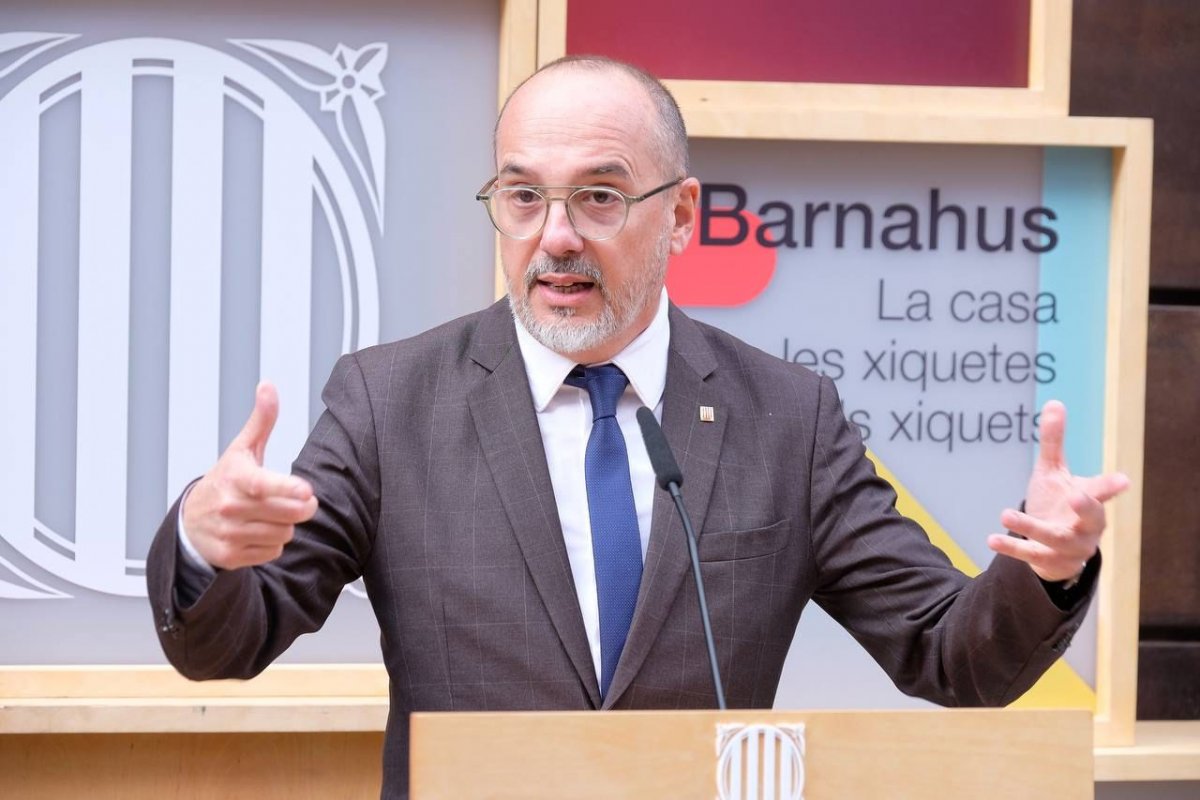 El conseller Campuzano, durant la seva intervenció a la inauguració de la Barnahus de Granollers