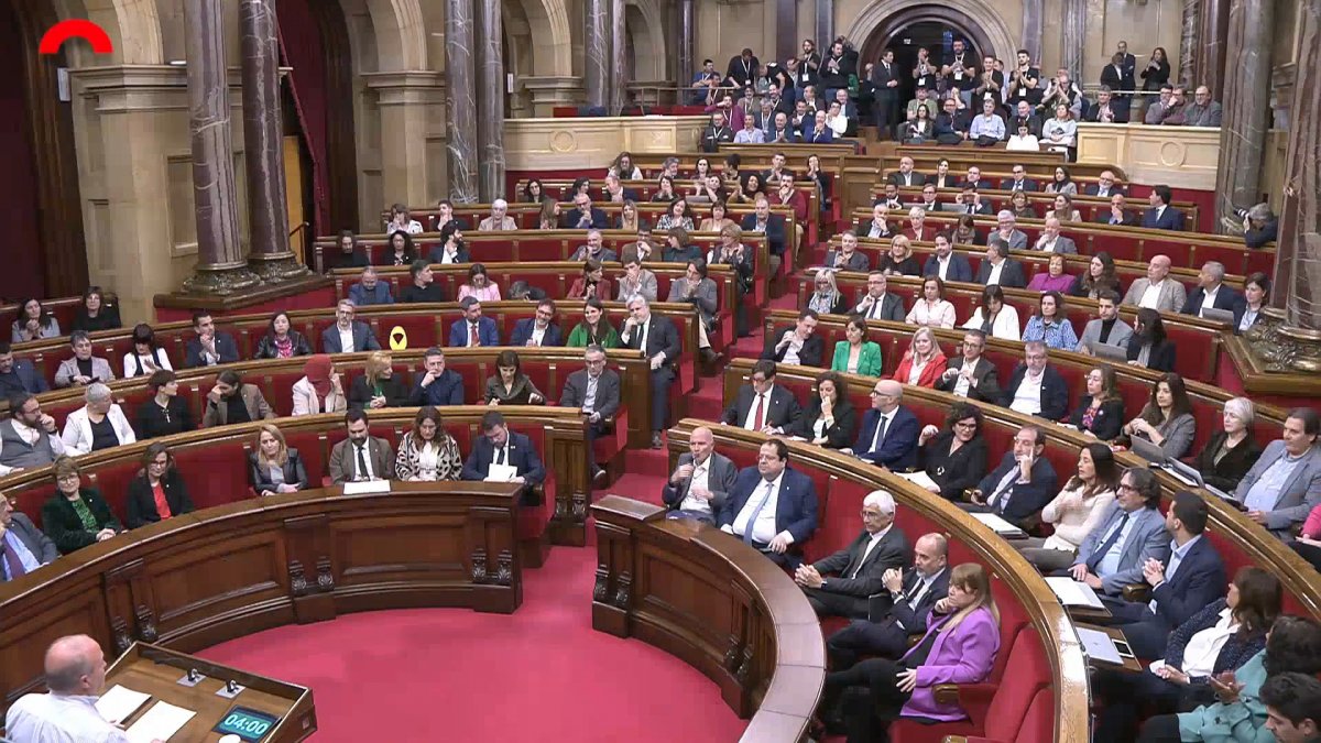 Imatge d'un ple del Parlament de Catalunya