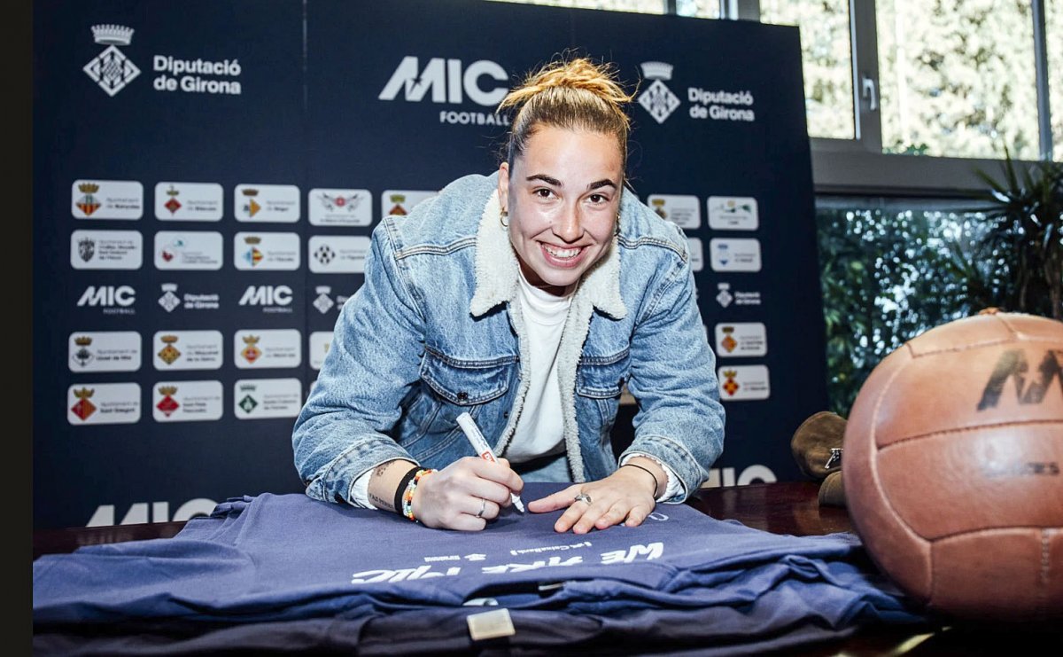 La portera del Barça Cata Coll va fer referència al MIC femení en la presentació de la competició que es fa aquests dies a la Costa Brava