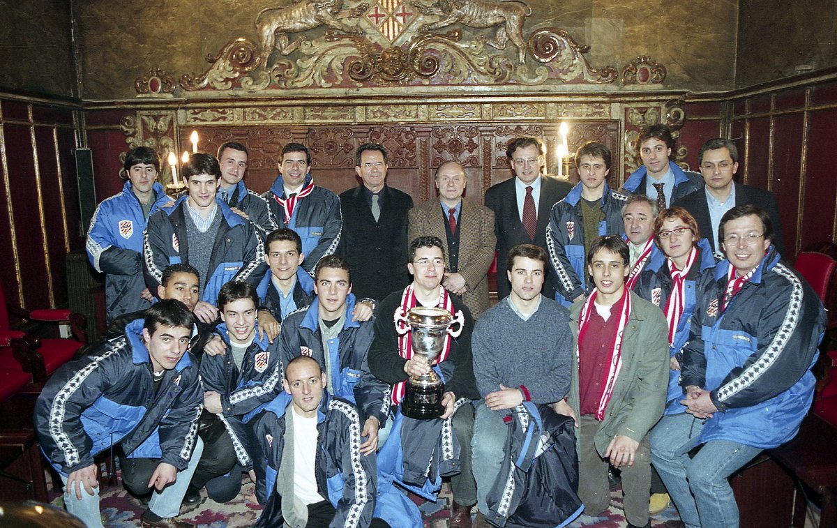 Un moment de la recepció que l'Ajuntament de Vic va fer als campions