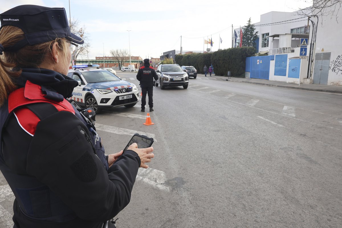 El punt de control del passeig de la Ribera