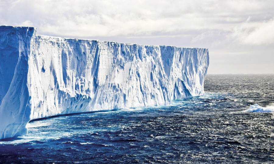 Iceberg al mar de Weddell, a l'Antàrtida. EL retrocés del gel en aquesta part del planeta preocupa especialment