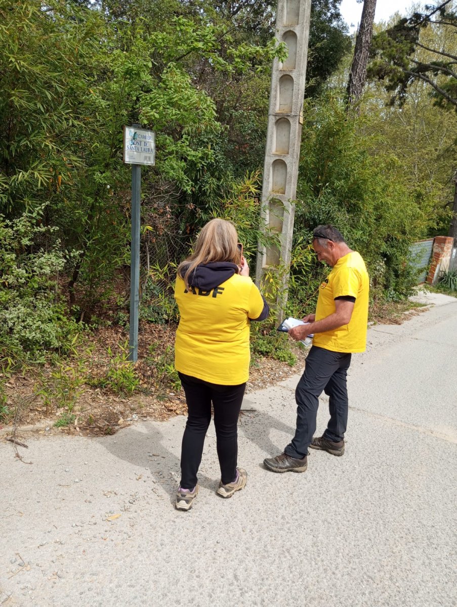 Els voluntaris de l’ADF Forestec dissabte a Boscos del Montnegre