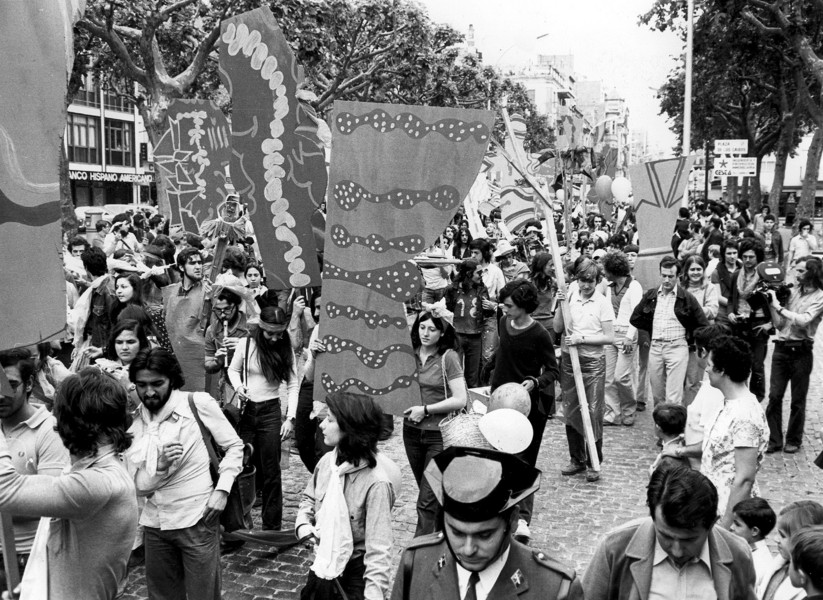 El 'happening' d'Eduard Arranz-Bravo i Rafael Bartolozzi a la Fira i Festes de l'Ascensió de 1974