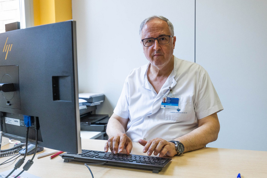 El doctor Pere Roura, aquesta setmana a l’Hospital Universitari de Vic. Treballa a Osona des de fa 22 anys