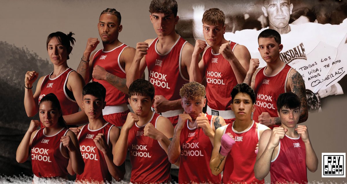 Boxejadors del Hook School en el cartell promocional de la vetllada
