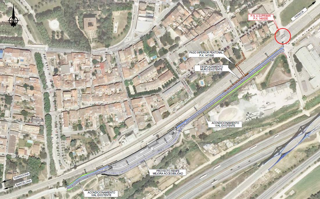 Plànol de la zona on s'actua