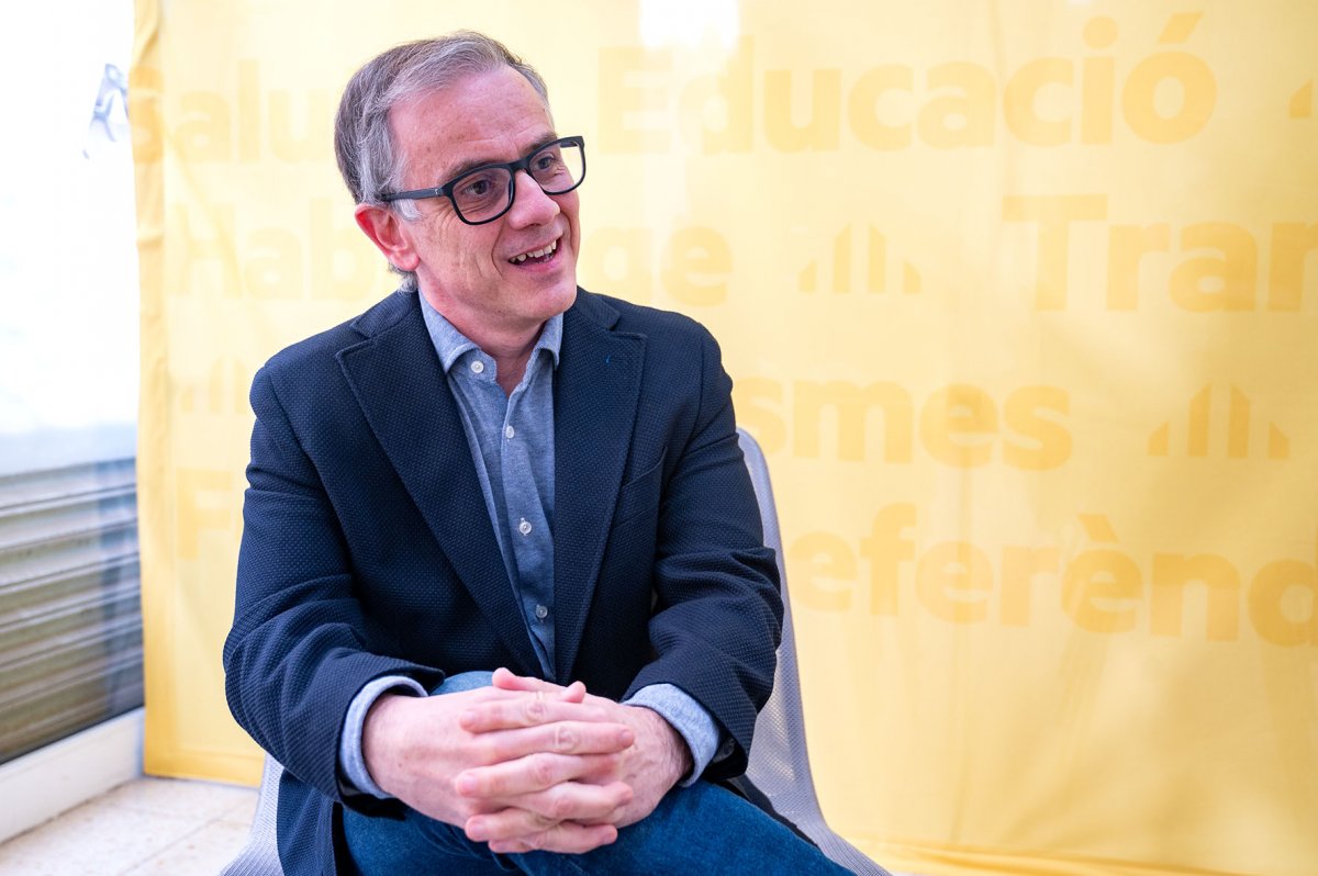 Josep Maria Jové durant l'entrevista amb EL 9 NOU