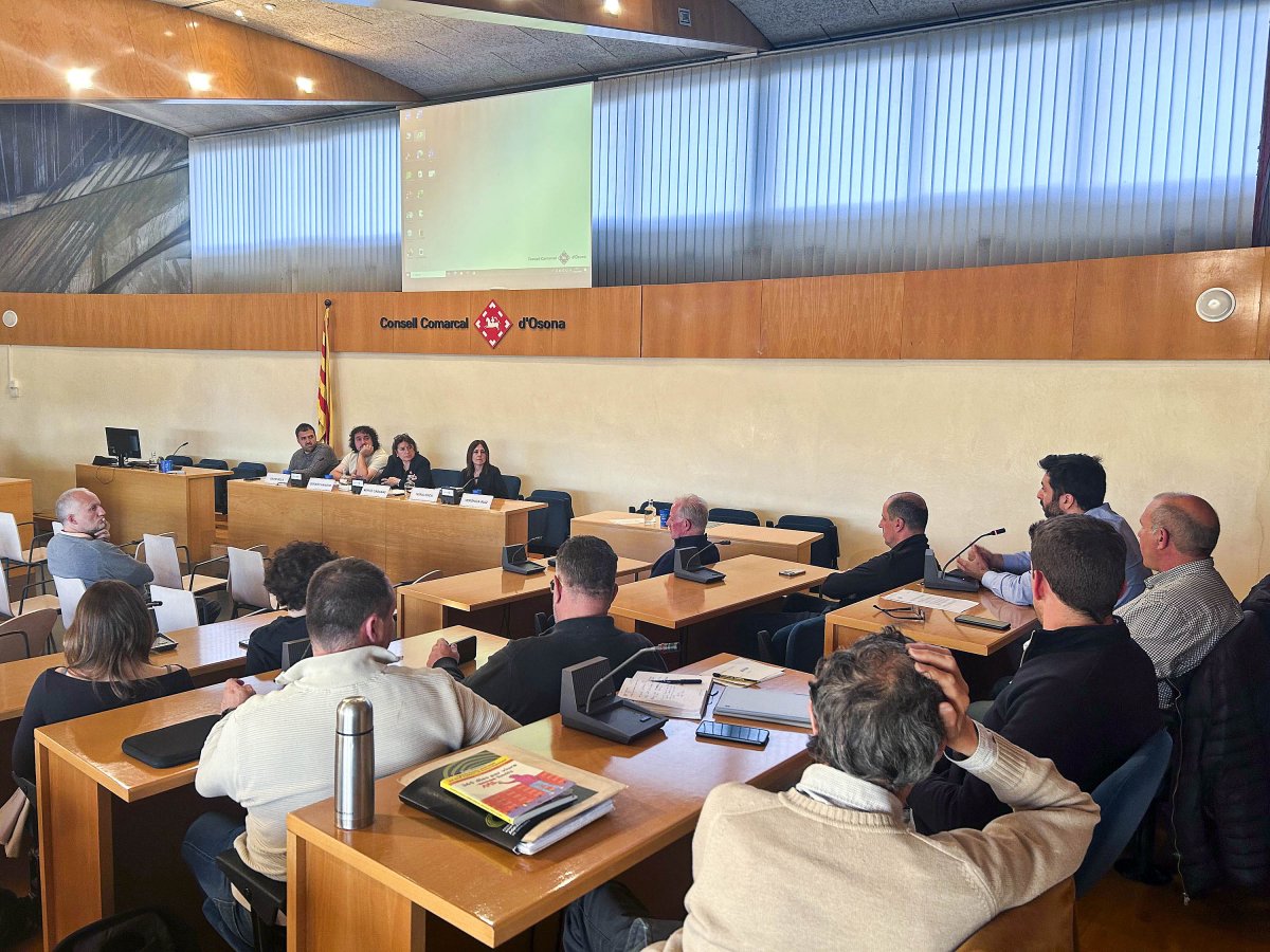 Un moment del Consell d'Alcaldes on va parlar sobre les ocupacions