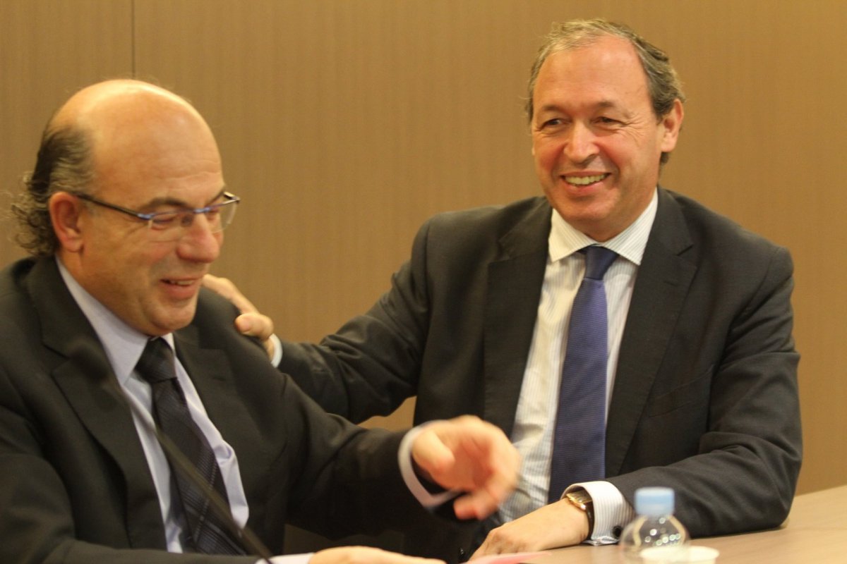 Ramon Daví al 2012 quan va ser escollit president de La Mútua