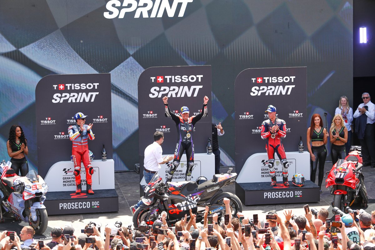 Aleix Espargaró ha guanyat l'Sprint de Montmeló; Marc Márquez i Acosta han completat el podi