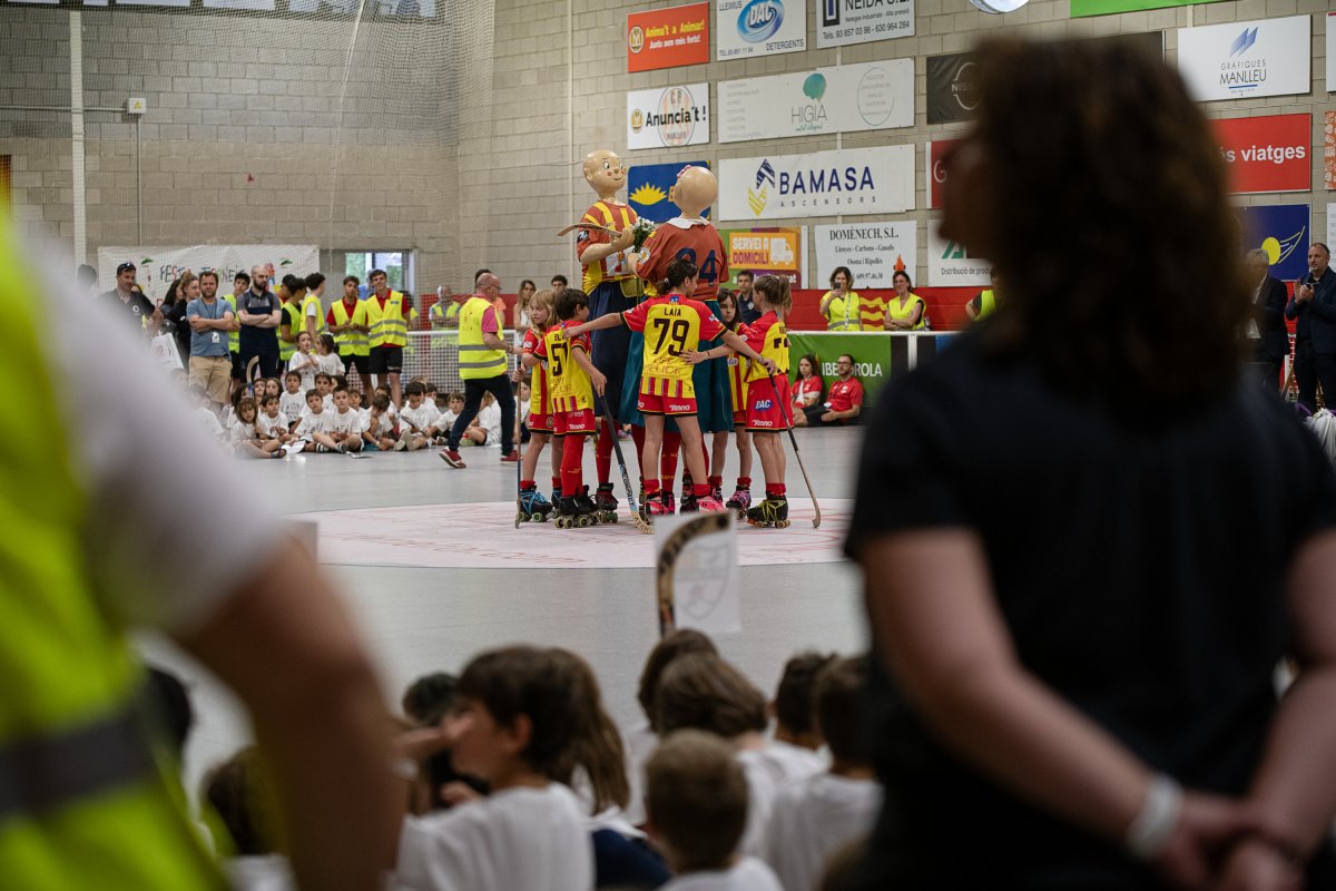 Un moment de l'acte de cloenda de la Festa-Torneig Joan Petit