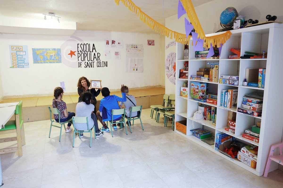 L’Escola Popular del Baix Montseny és una de les iniciatives que hi ha dins de la Moreneta