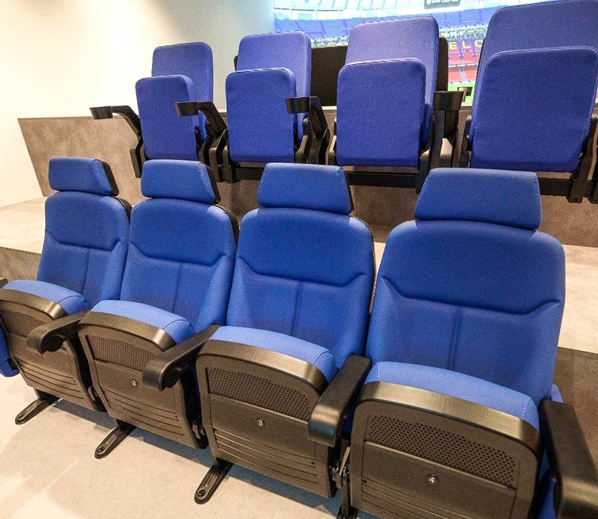 Aspecte dels seients que Figueras aportarà a per a les àrees prèmium del nou estadi de Barça