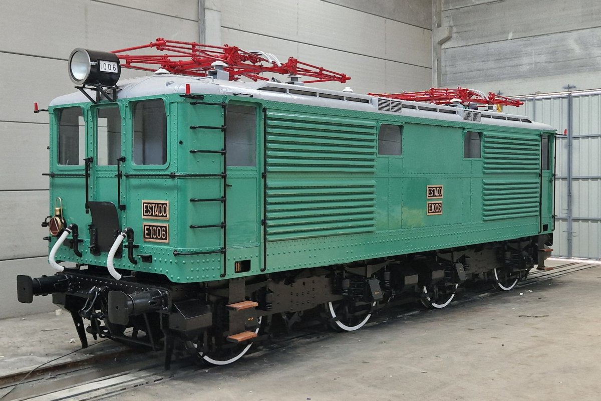 La locomotora restaurada