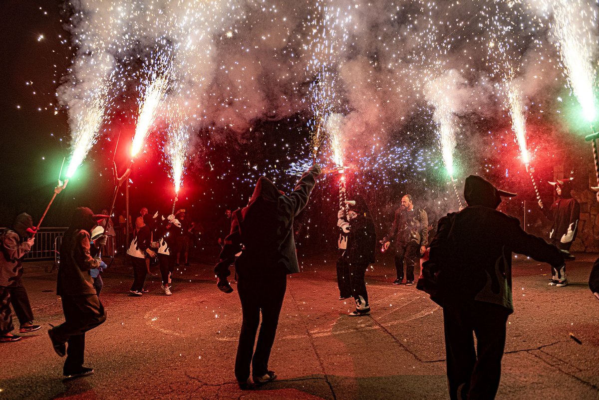 Els diables de Bigues i Riells del Fai seran protagonistes de la festa major, a la foto la seva actuació l’any 2019