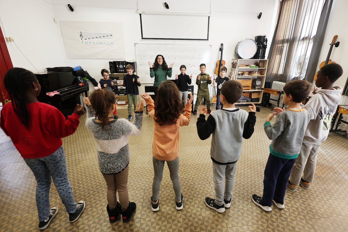 Una aula en una escola del Vallès Oriental