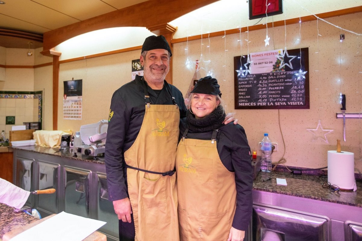 Uns paradistes del mercat de Sant  Celoni en una imatge d'arxiu