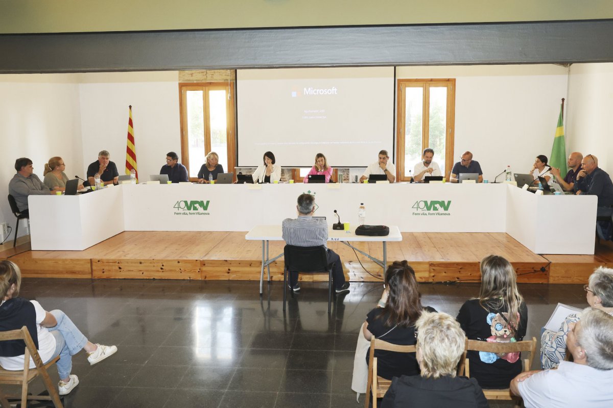 El ple del maig passat a Vilanova