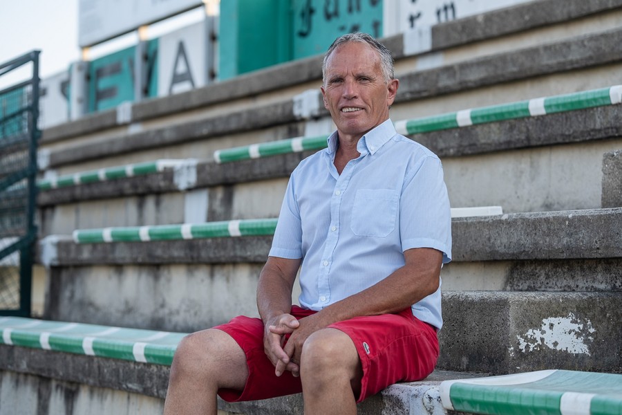 Xavier Bassas, dimecres, al camp de futbol de l'Alzina